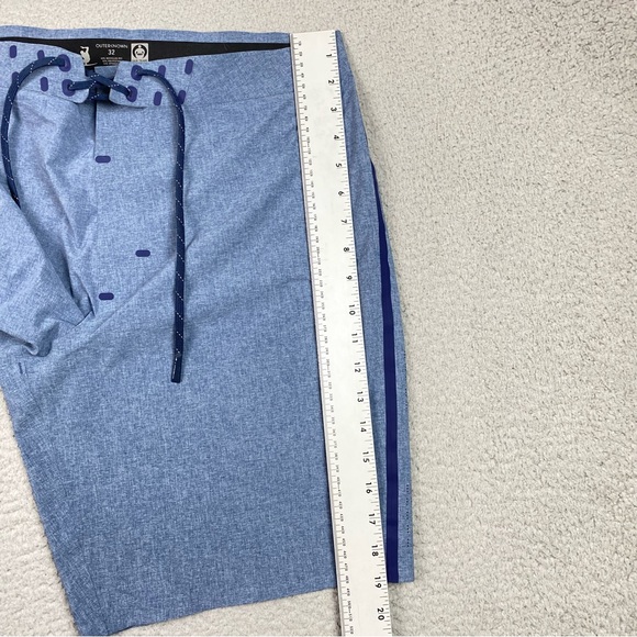 Outerknown Apex Trunks Men's Size 32 Blue Stretch Board Shorts Kelly Slater EUC - Picture 10 of 10